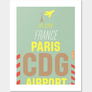 Paris CDG vintage style Posters and Art